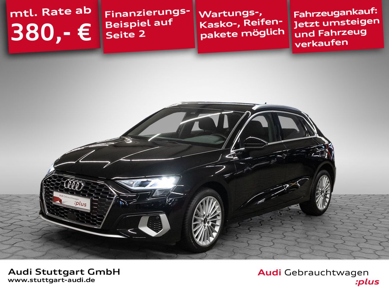 Audi A3 2022 г. Чёрный, пробег 45107 км
