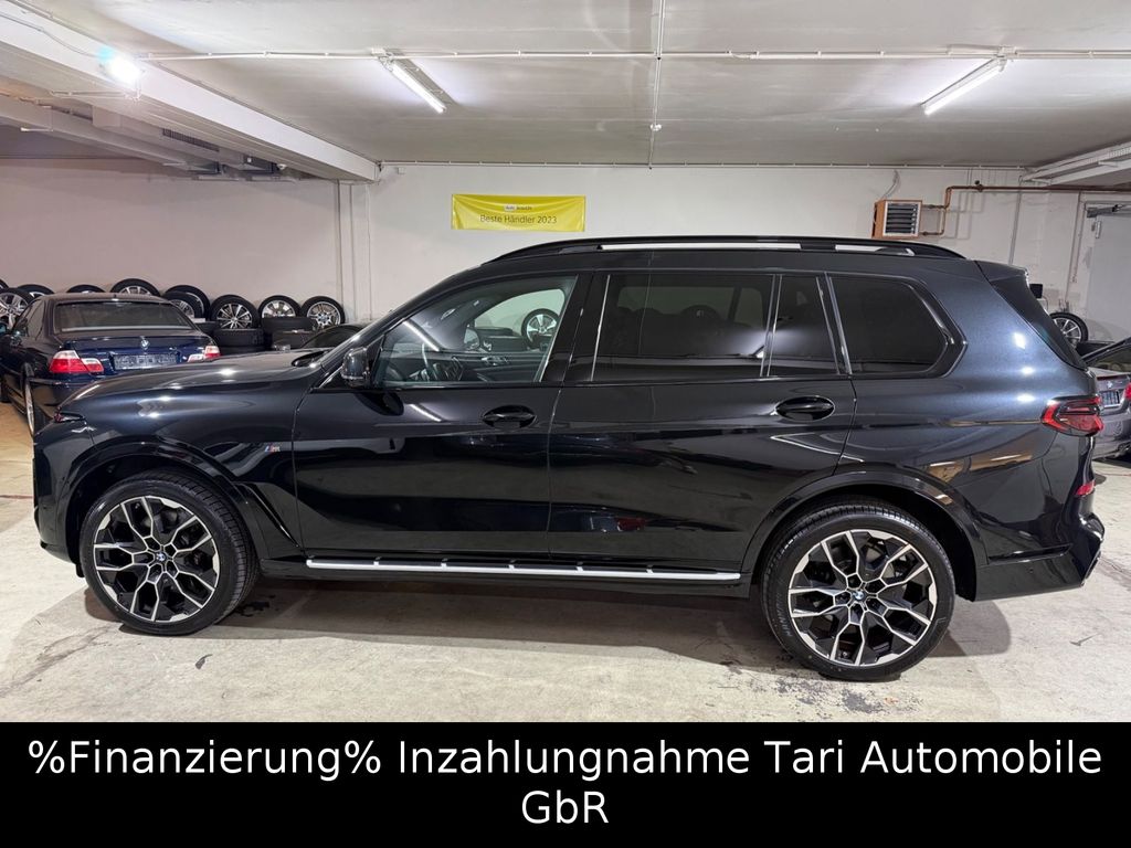 BMW X7 2023 г. Чёрный, пробег 54400 км