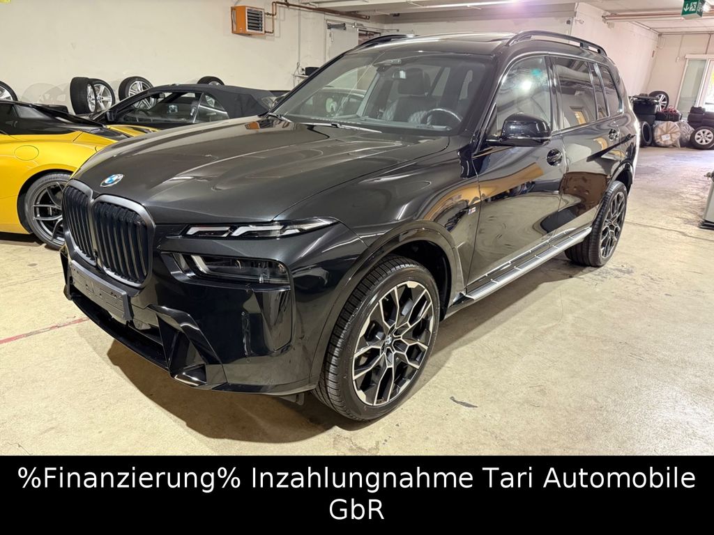BMW X7 2023 г. Чёрный, пробег 54400 км