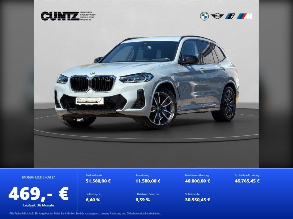 BMW X3 M40 2023 г. Серый, пробег 54646 км