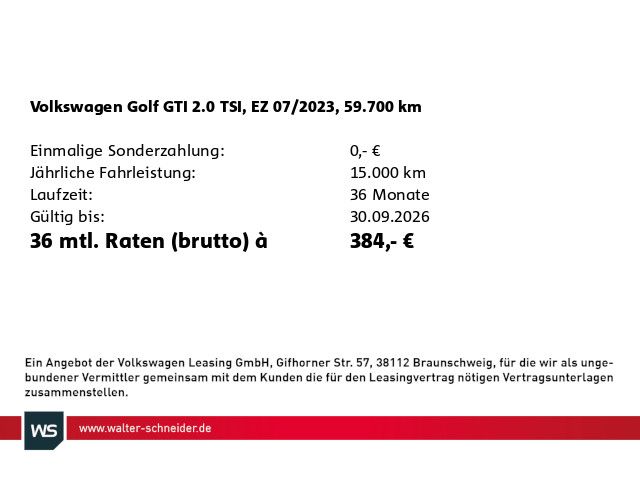 Volkswagen Golf 2023 г. Белый, пробег 59700 км