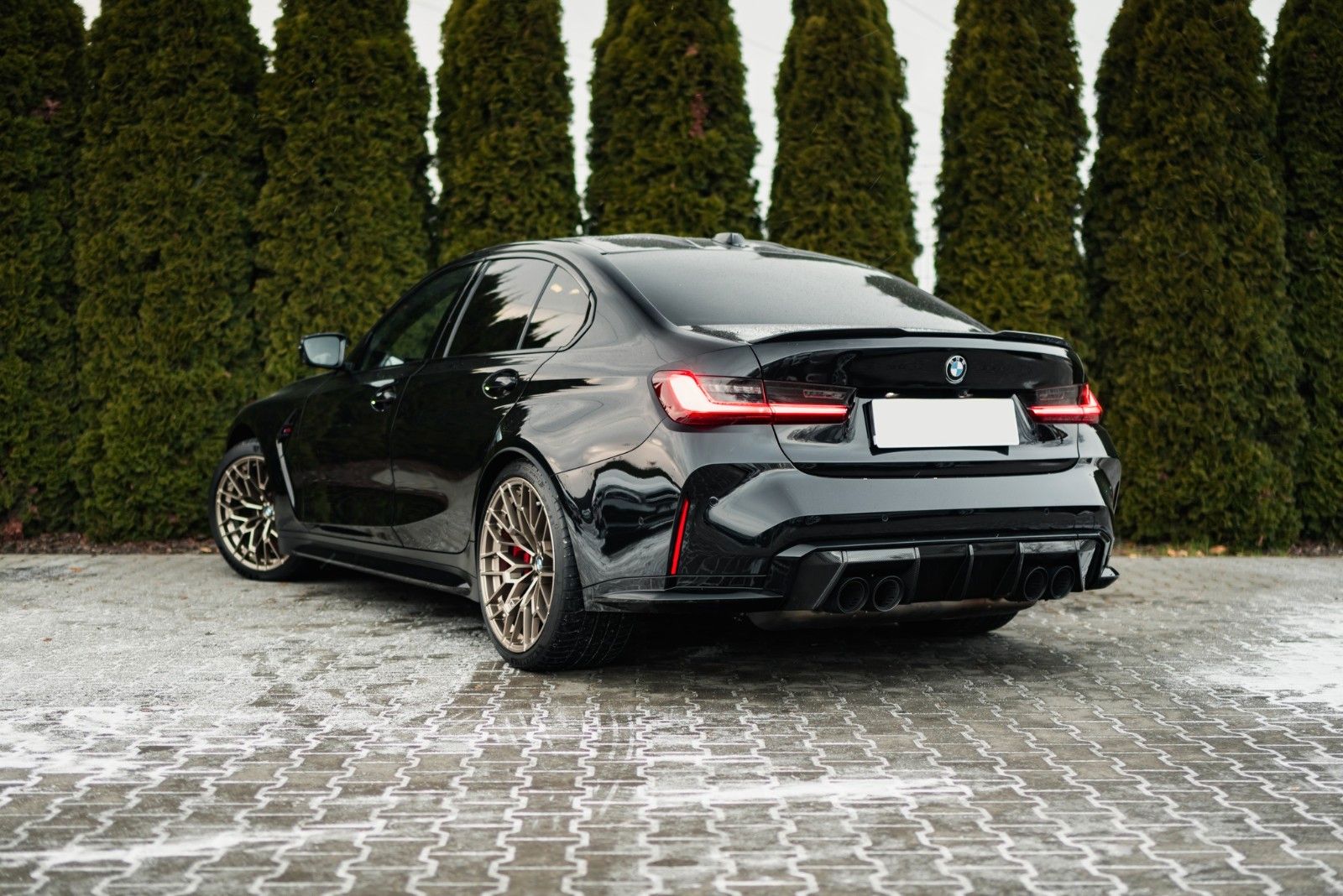 BMW M3 2023 г. Чёрный, пробег 38000 км