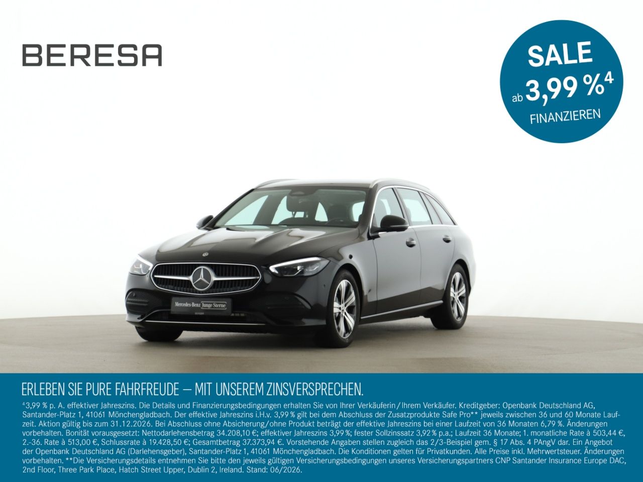 Mercedes-Benz C 200 2023 г. Чёрный, пробег 48800 км