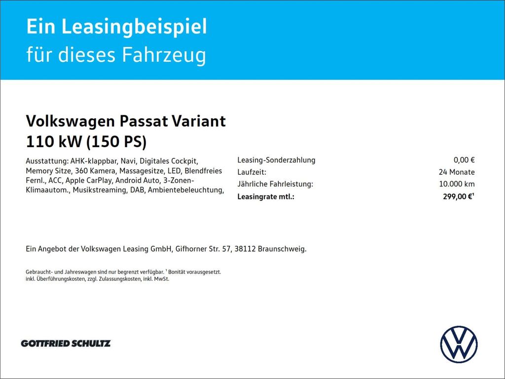 Volkswagen PASSAT VARIANT 2025 г. Чёрный, пробег 22712 км