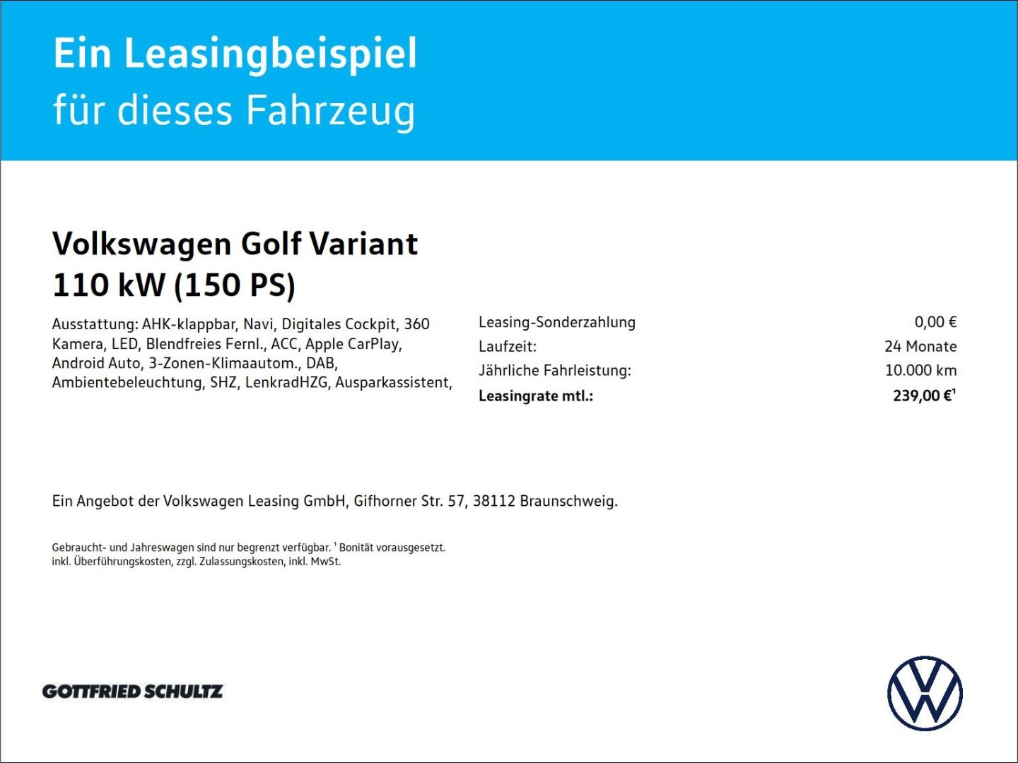 Volkswagen Golf 2025 г. Чёрный, пробег 19012 км