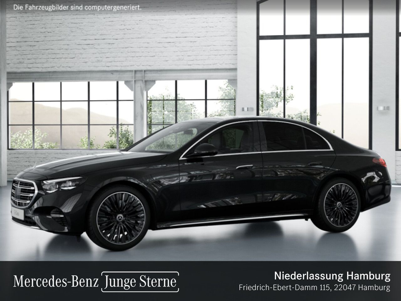 Mercedes-Benz E 450 2024 г. Чёрный, пробег 42771 км