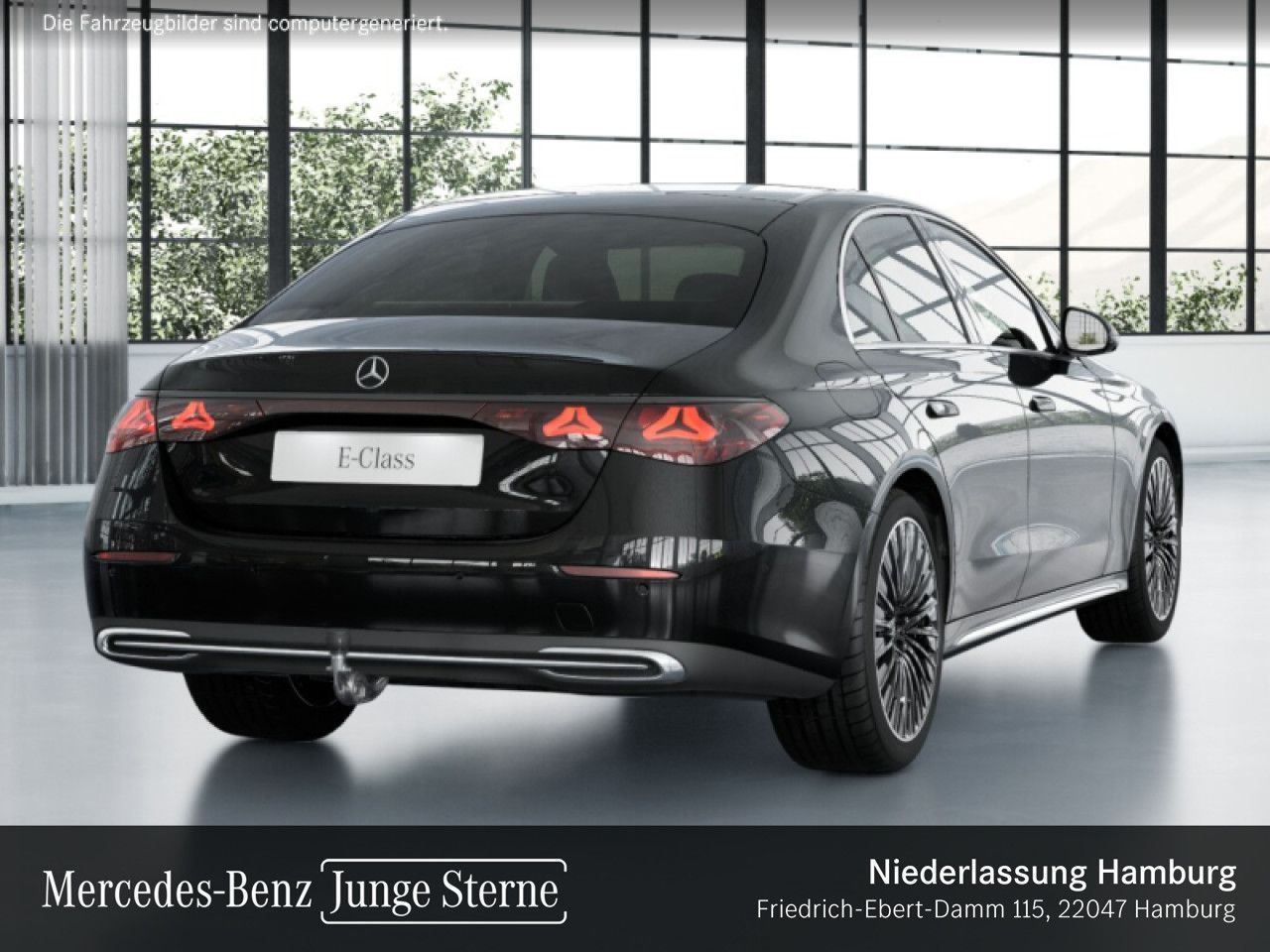 Mercedes-Benz E 450 2024 г. Чёрный, пробег 42771 км