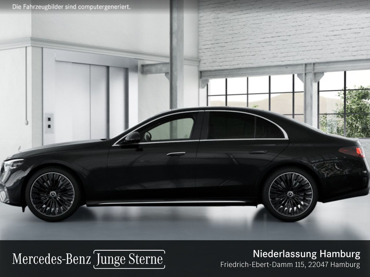 Mercedes-Benz E 450 2024 г. Чёрный, пробег 42771 км