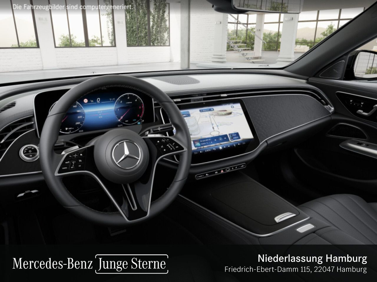 Mercedes-Benz E 450 2024 г. Чёрный, пробег 42771 км