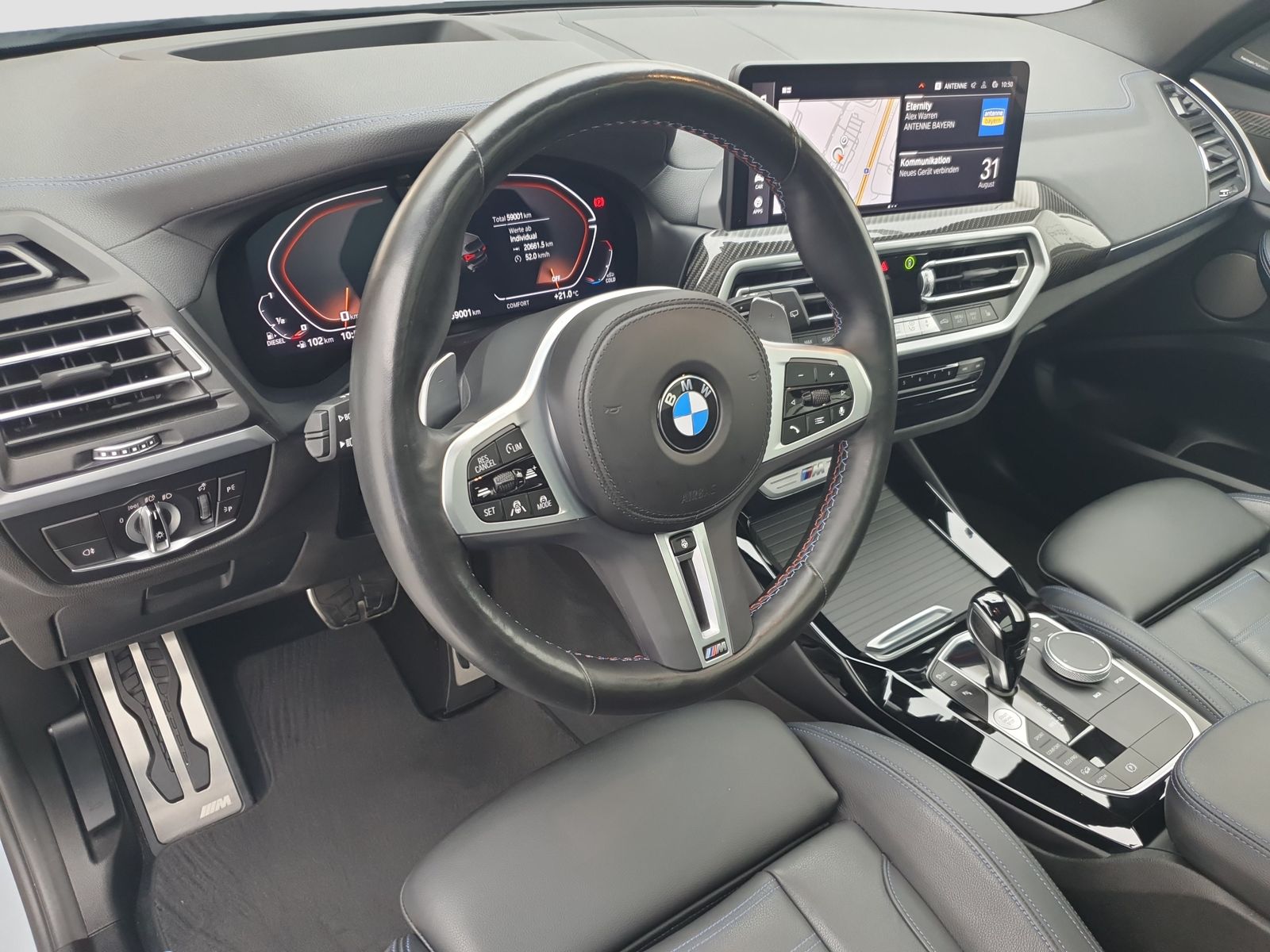 BMW X3 M40 2022 г. Серый, пробег 58828 км