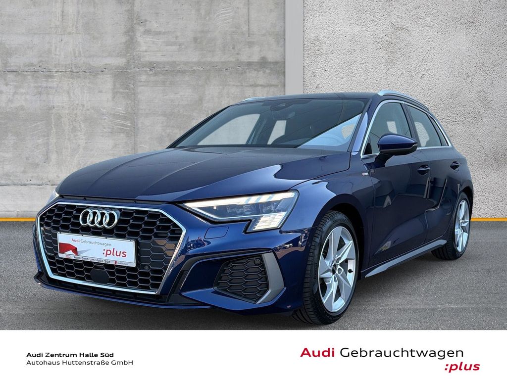 Audi A3 2021 г. Синий, пробег 36821 км