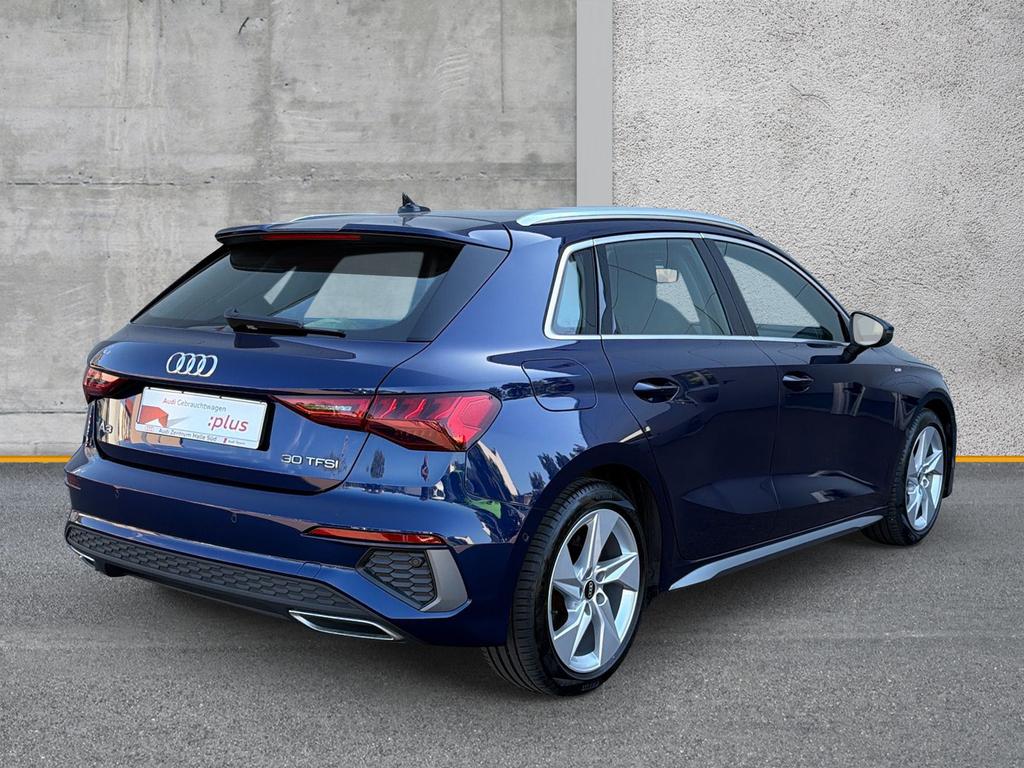 Audi A3 2021 г. Синий, пробег 36821 км