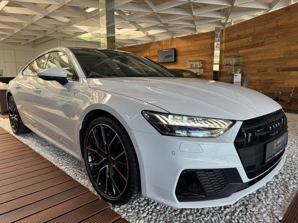 Audi A7 2022 г. Белый, пробег 55333 км