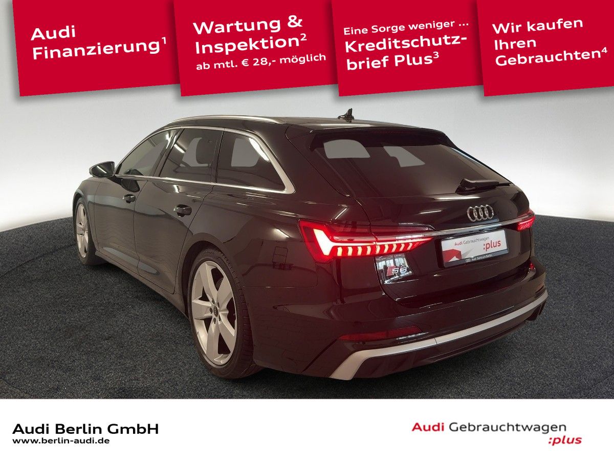 Audi S6 2023 г. Чёрный, пробег 48400 км