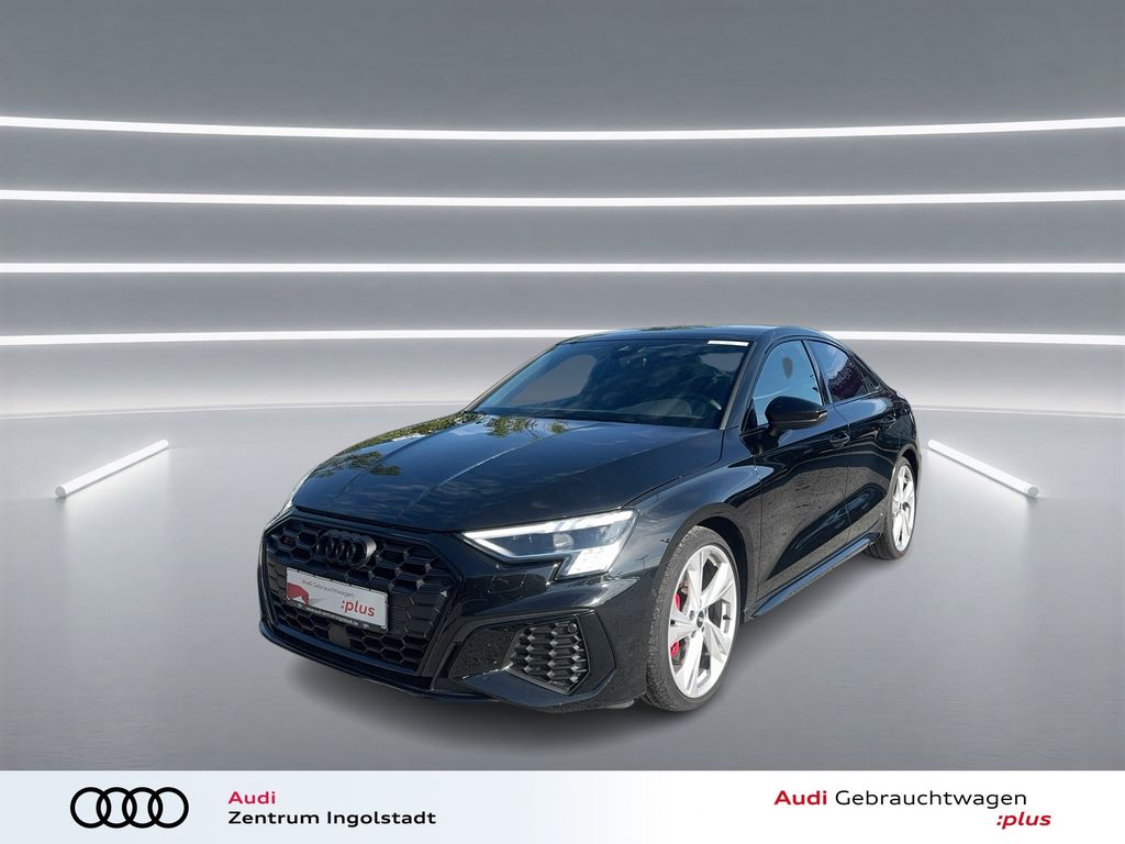 Audi S3 2023 г. Чёрный, пробег 46742 км