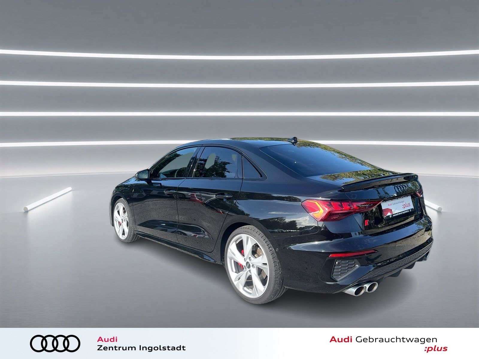 Audi S3 2023 г. Чёрный, пробег 46742 км