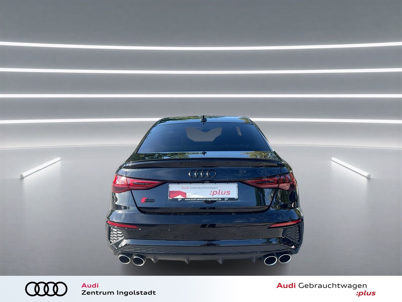 Audi S3 2023 г. Чёрный, пробег 46742 км
