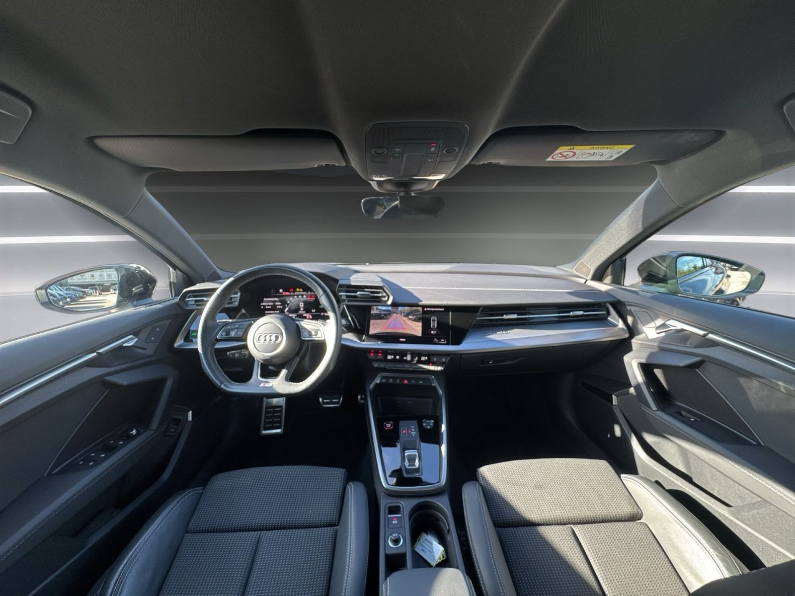 Audi S3 2023 г. Чёрный, пробег 46742 км