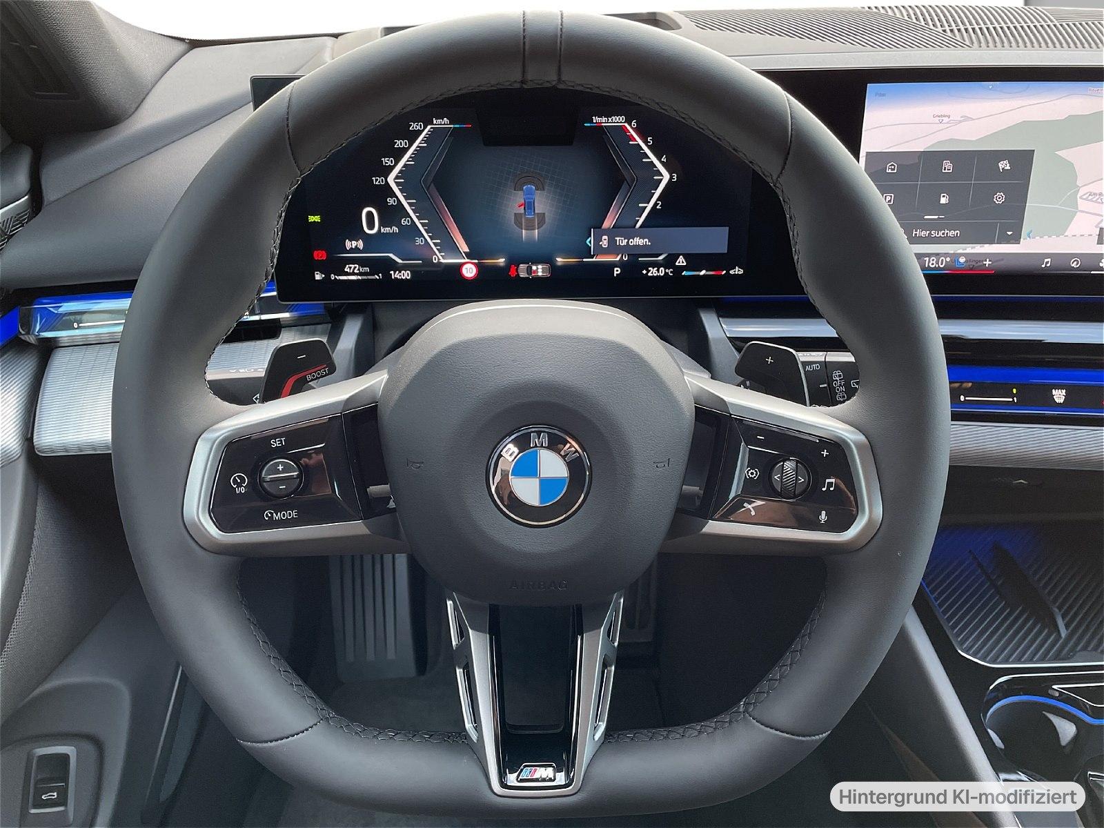 BMW 520 2025 г. Синий, пробег 380 км