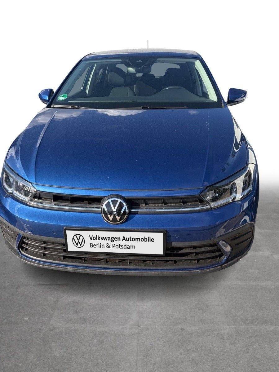 Volkswagen Polo 2023 г. Синий, пробег 35500 км