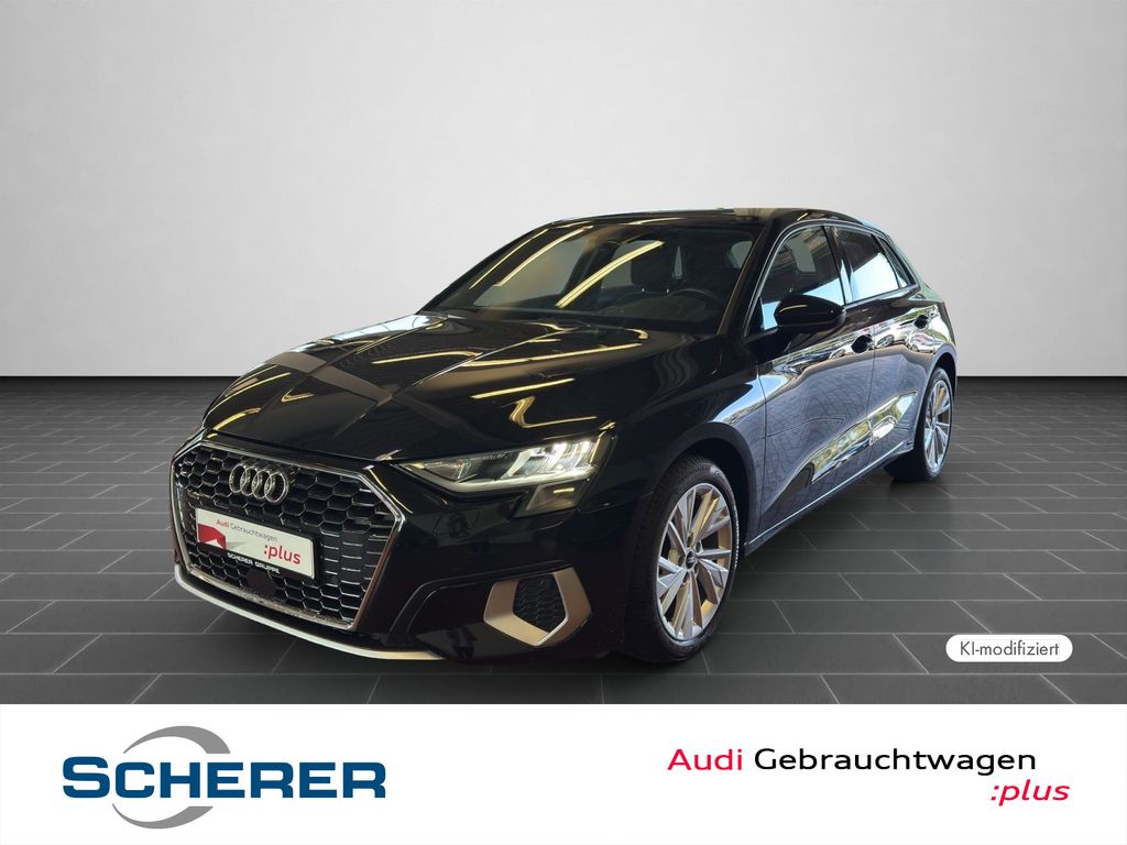 Audi A3 2022 г. Чёрный, пробег 55100 км