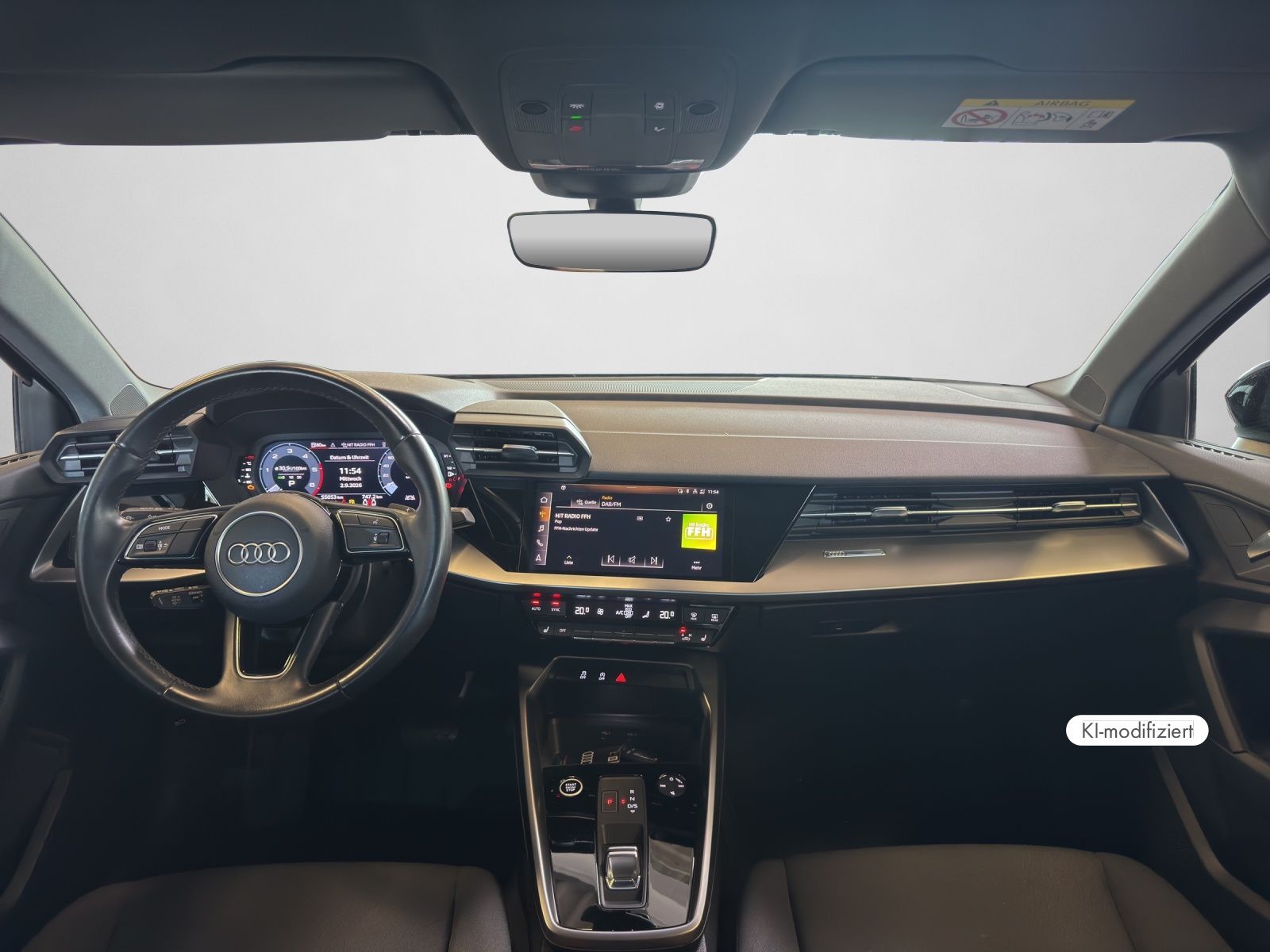 Audi A3 2022 г. Чёрный, пробег 55100 км