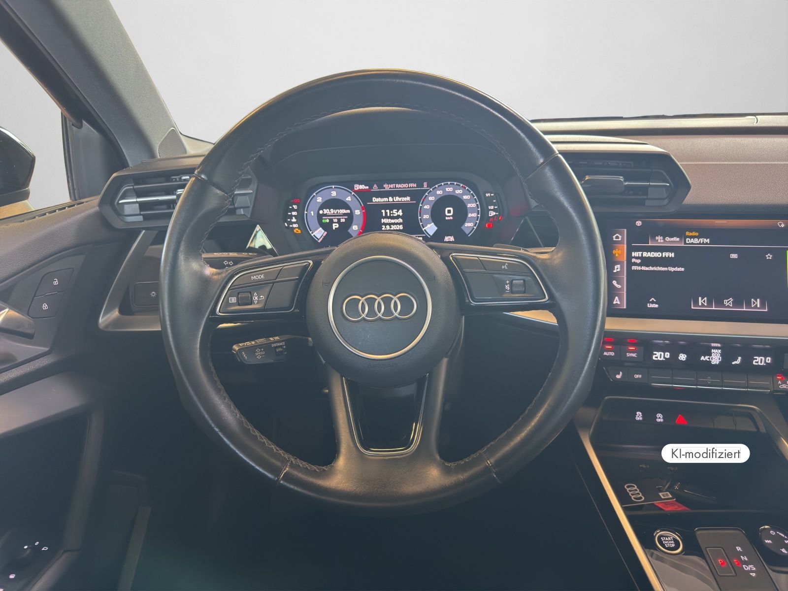 Audi A3 2022 г. Чёрный, пробег 55100 км