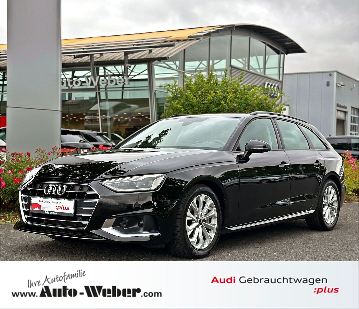 Audi A4 2023 г. Чёрный, пробег 55490 км