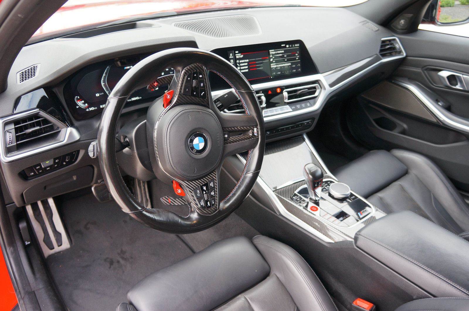 BMW M3 2021 г. Красный, пробег 56943 км