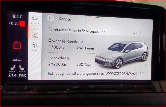 Volkswagen Golf 2022 г. Красный, пробег 38290 км
