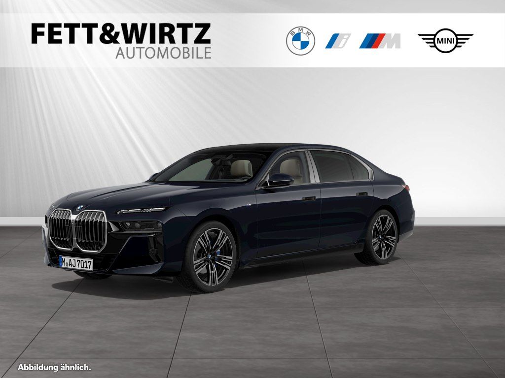 BMW 740 2025 г. Чёрный, пробег 52620 км