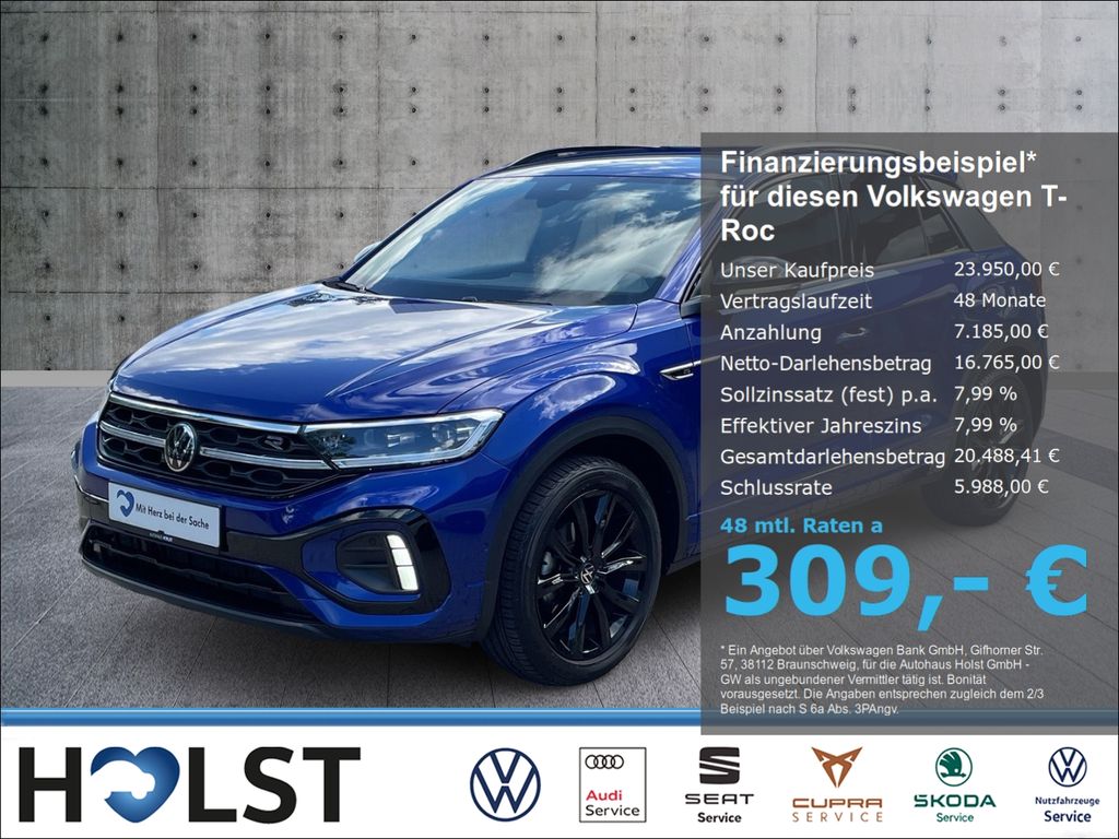 Volkswagen T-Roc 2022 г. Синий, пробег 31985 км
