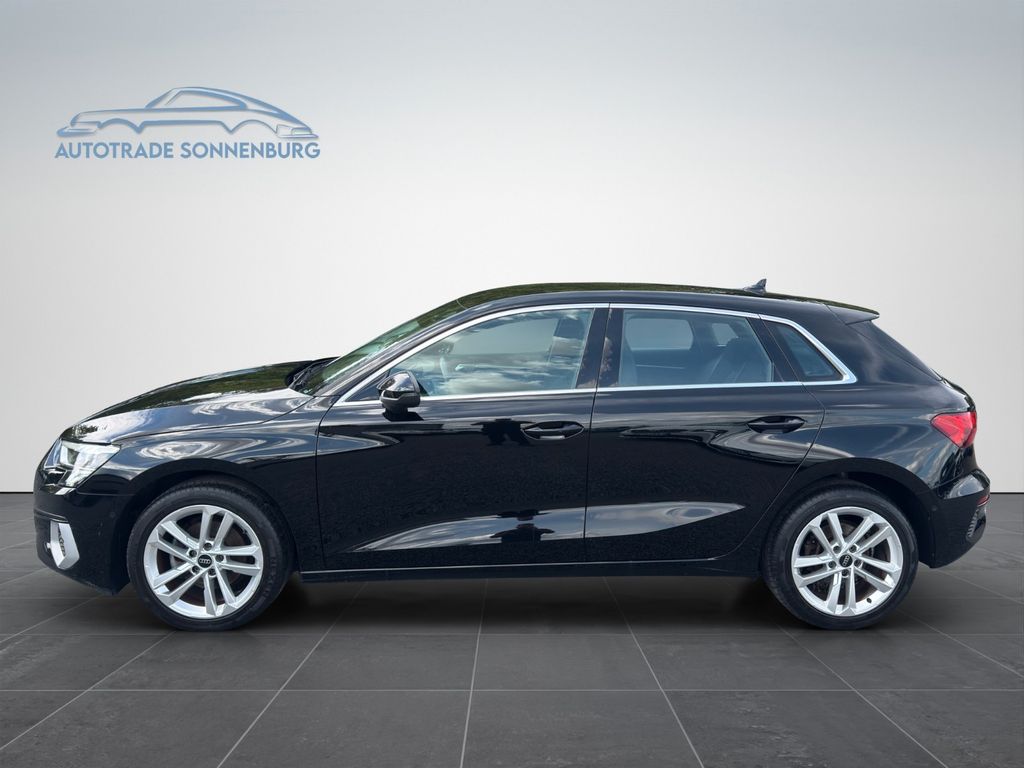 Audi A3 2023 г. Чёрный, пробег 34016 км