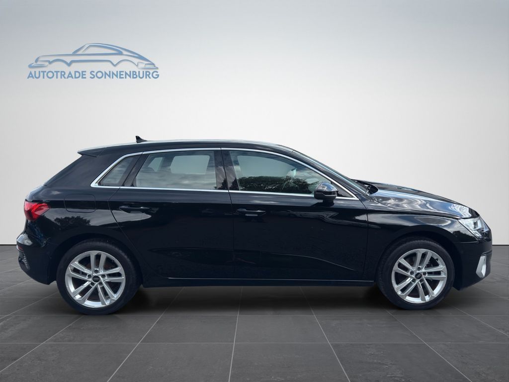 Audi A3 2023 г. Чёрный, пробег 34016 км