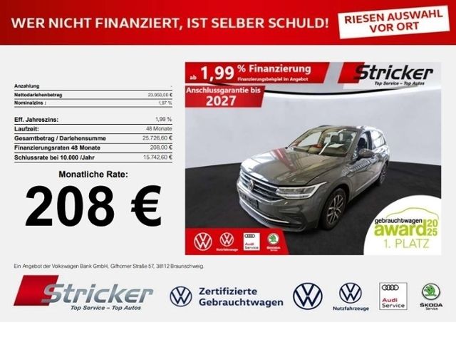 Volkswagen Tiguan 2022 г. Серый, пробег 43987 км