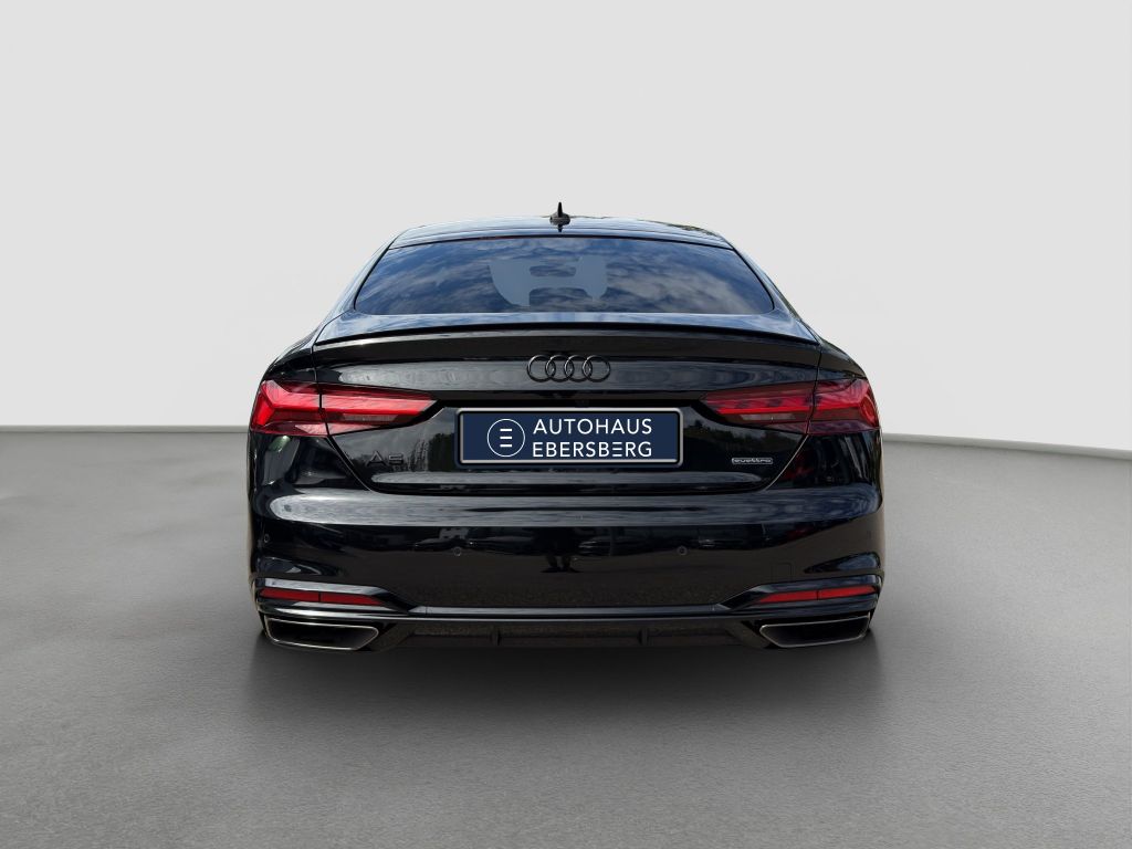 Audi A5 2023 г. Чёрный, пробег 30900 км