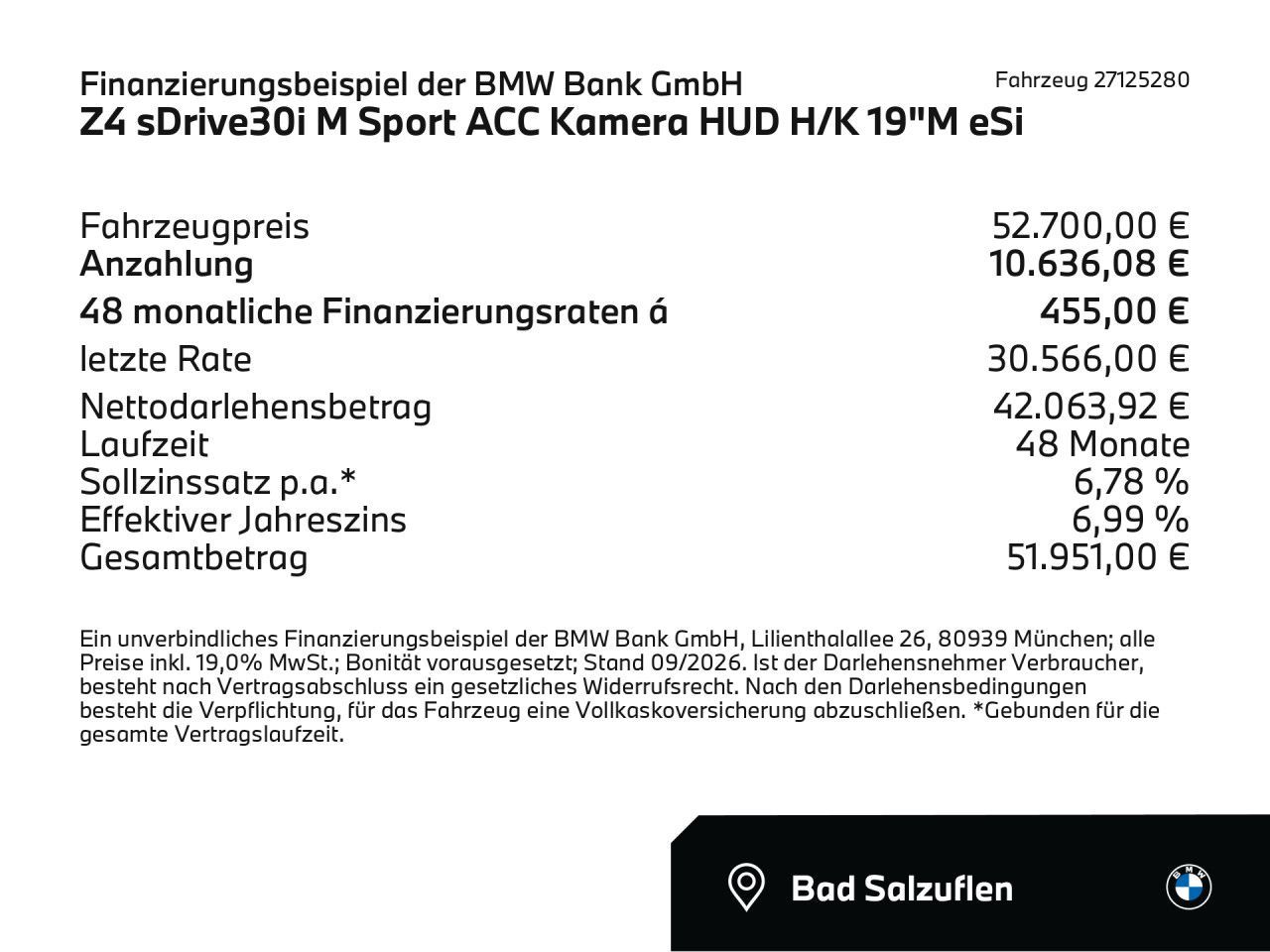 BMW Z4 2025 г. Белый, пробег 10151 км