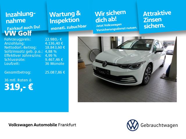 Volkswagen Golf 2022 г. Белый, пробег 59291 км