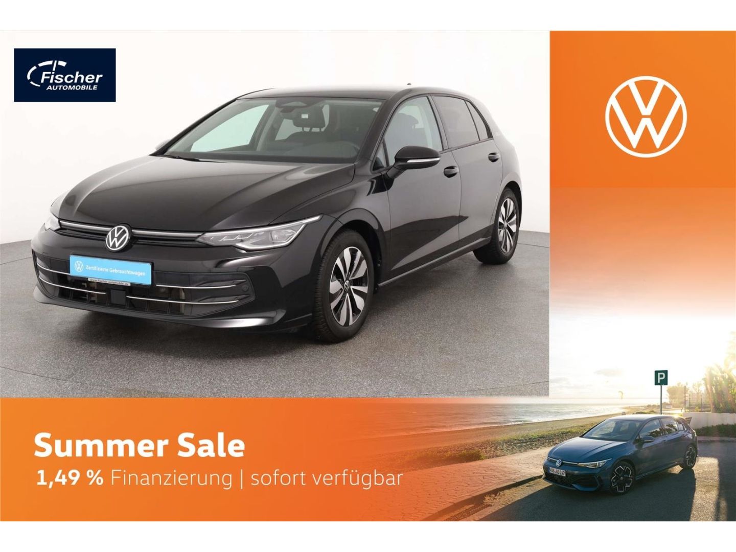 Volkswagen Golf 2025 г. Чёрный, пробег 18604 км