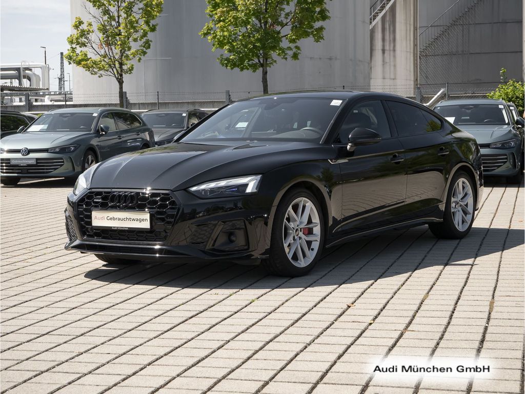 Audi A5 2023 г. Чёрный, пробег 33752 км