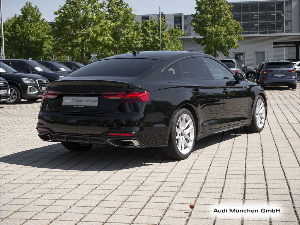 Audi A5 2023 г. Чёрный, пробег 33752 км