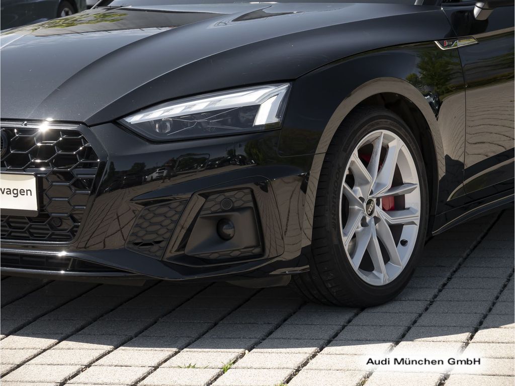 Audi A5 2023 г. Чёрный, пробег 33752 км