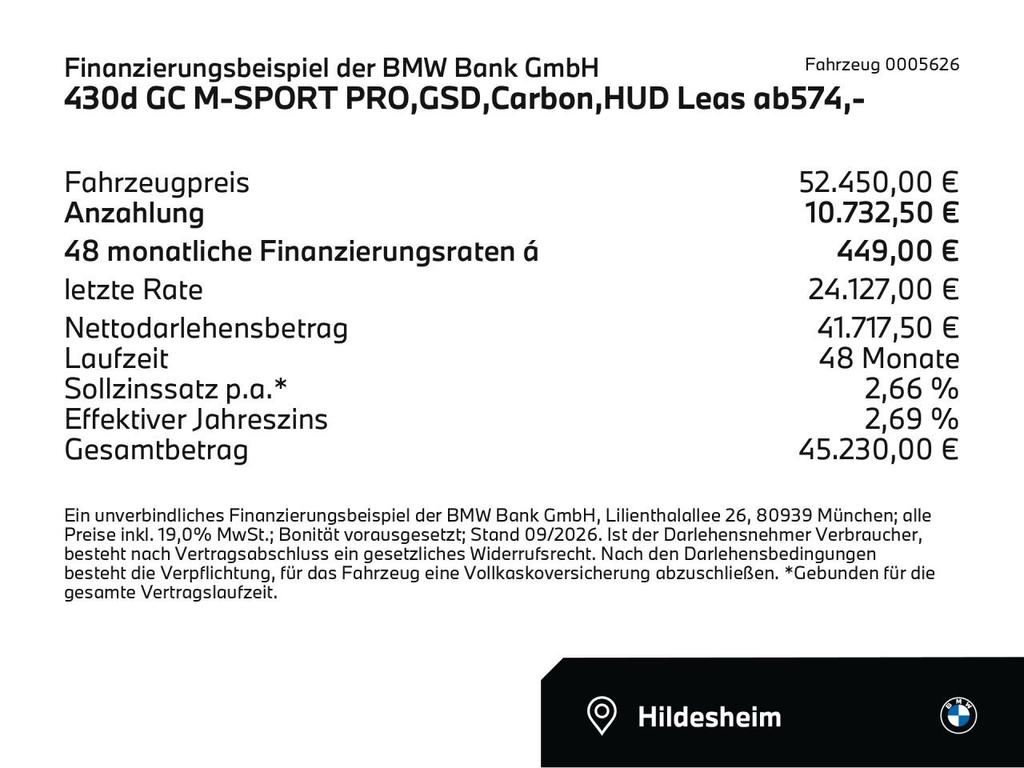 BMW 430 GRAN COUPÉ 2025 г. Белый, пробег 25995 км
