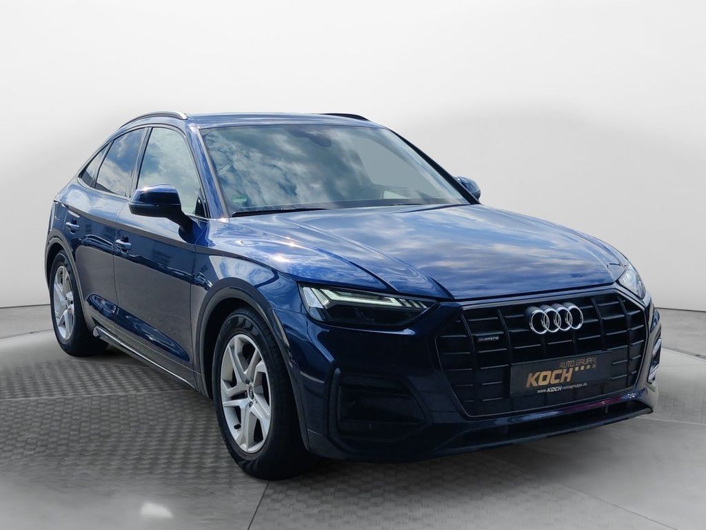 Audi Q5 2023 г. Синий, пробег 40900 км