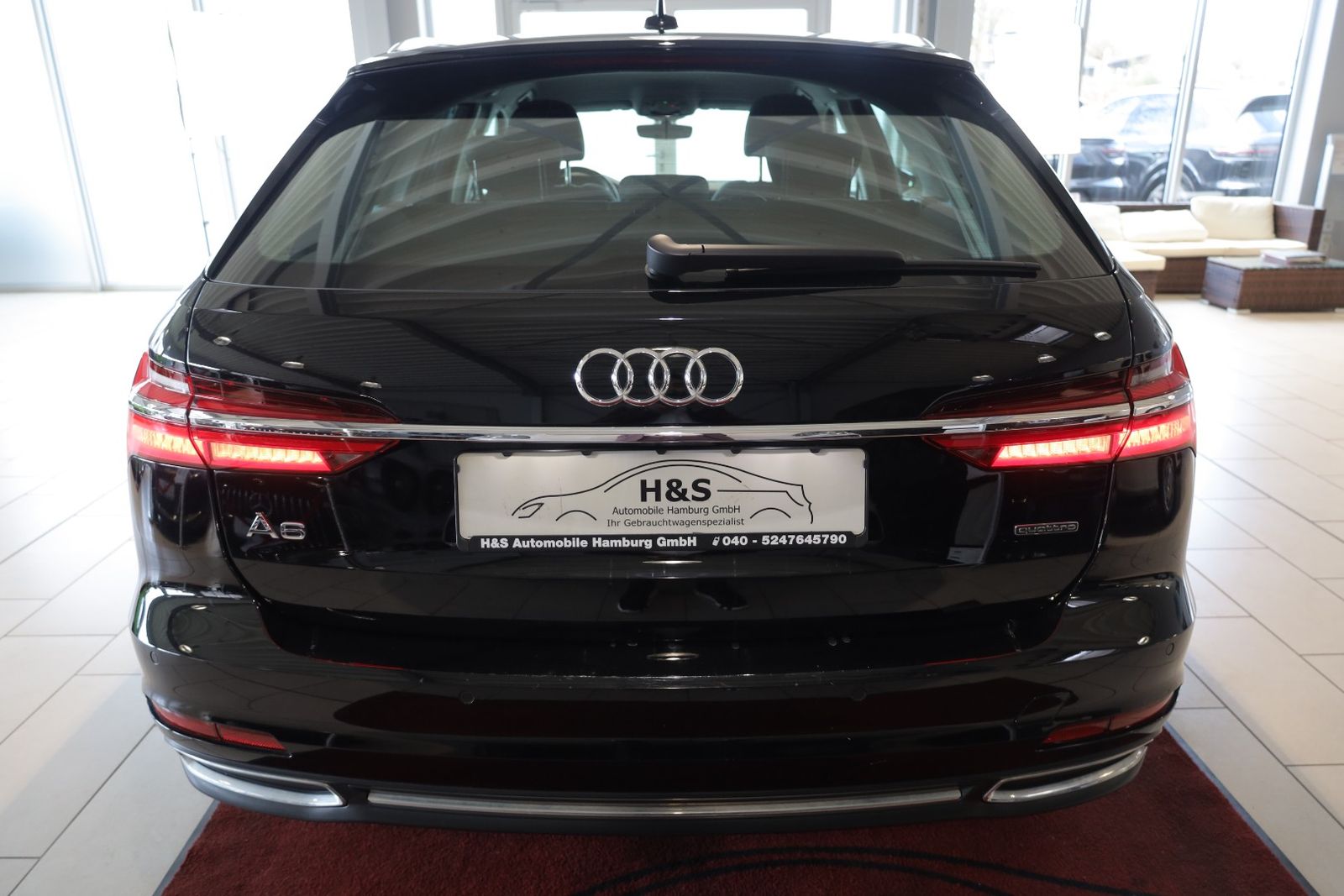 Audi A6 2023 г. Чёрный, пробег 46570 км