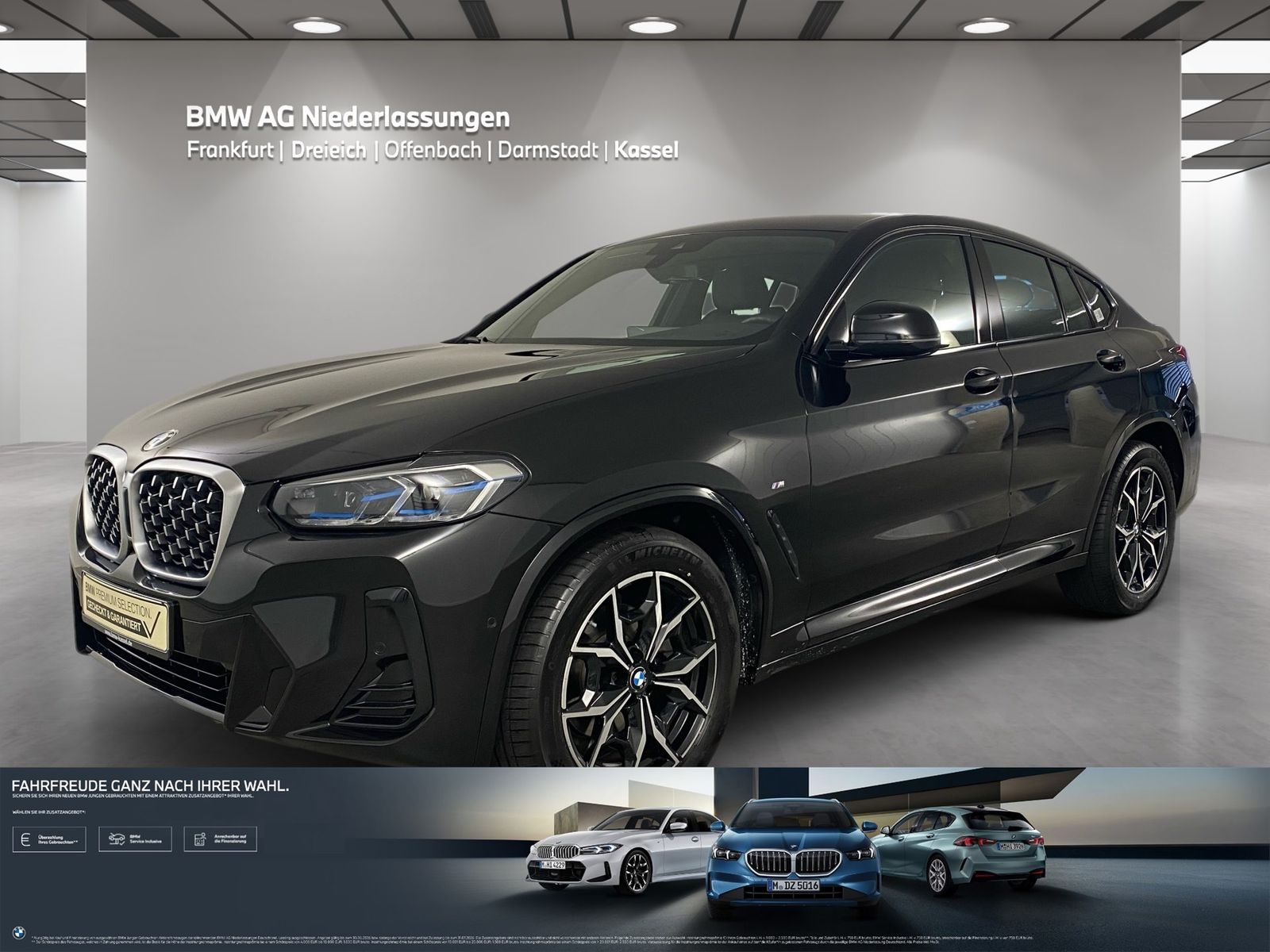BMW X4 2025 г. Чёрный, пробег 12000 км