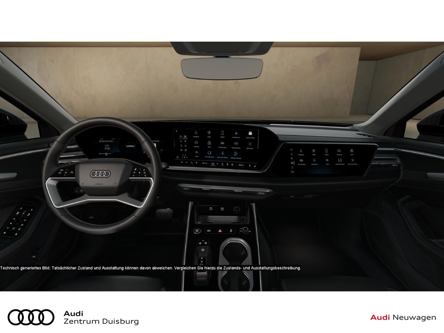 Audi A6 2025 г. Чёрный, пробег 14446 км