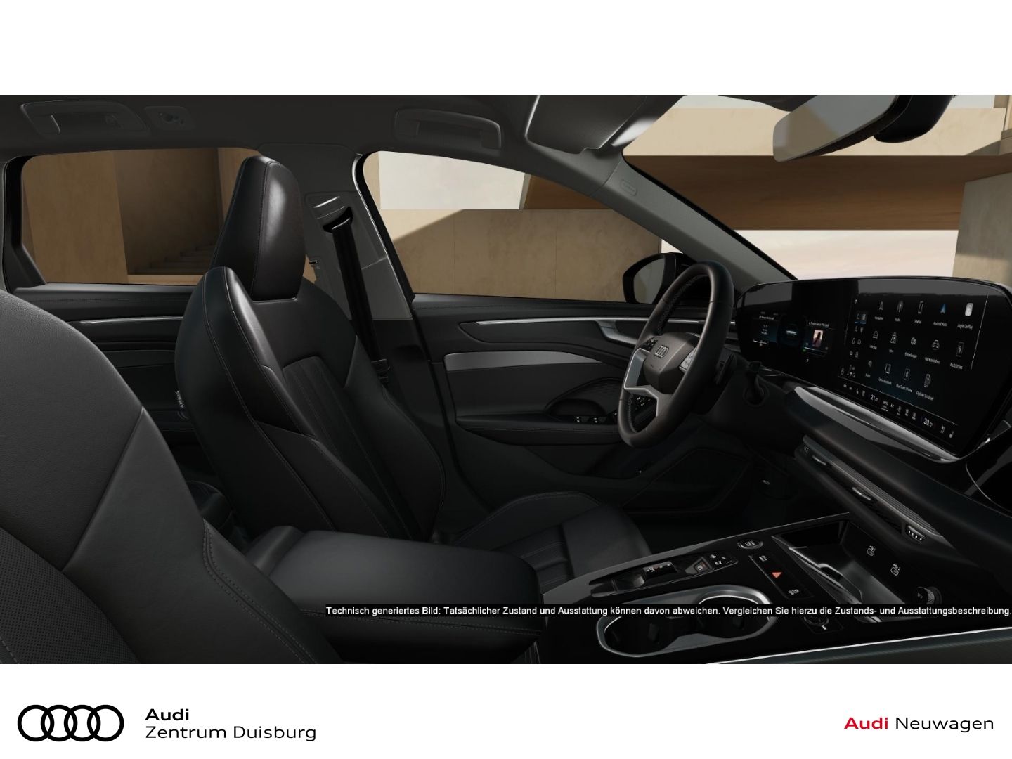 Audi A6 2025 г. Чёрный, пробег 14446 км