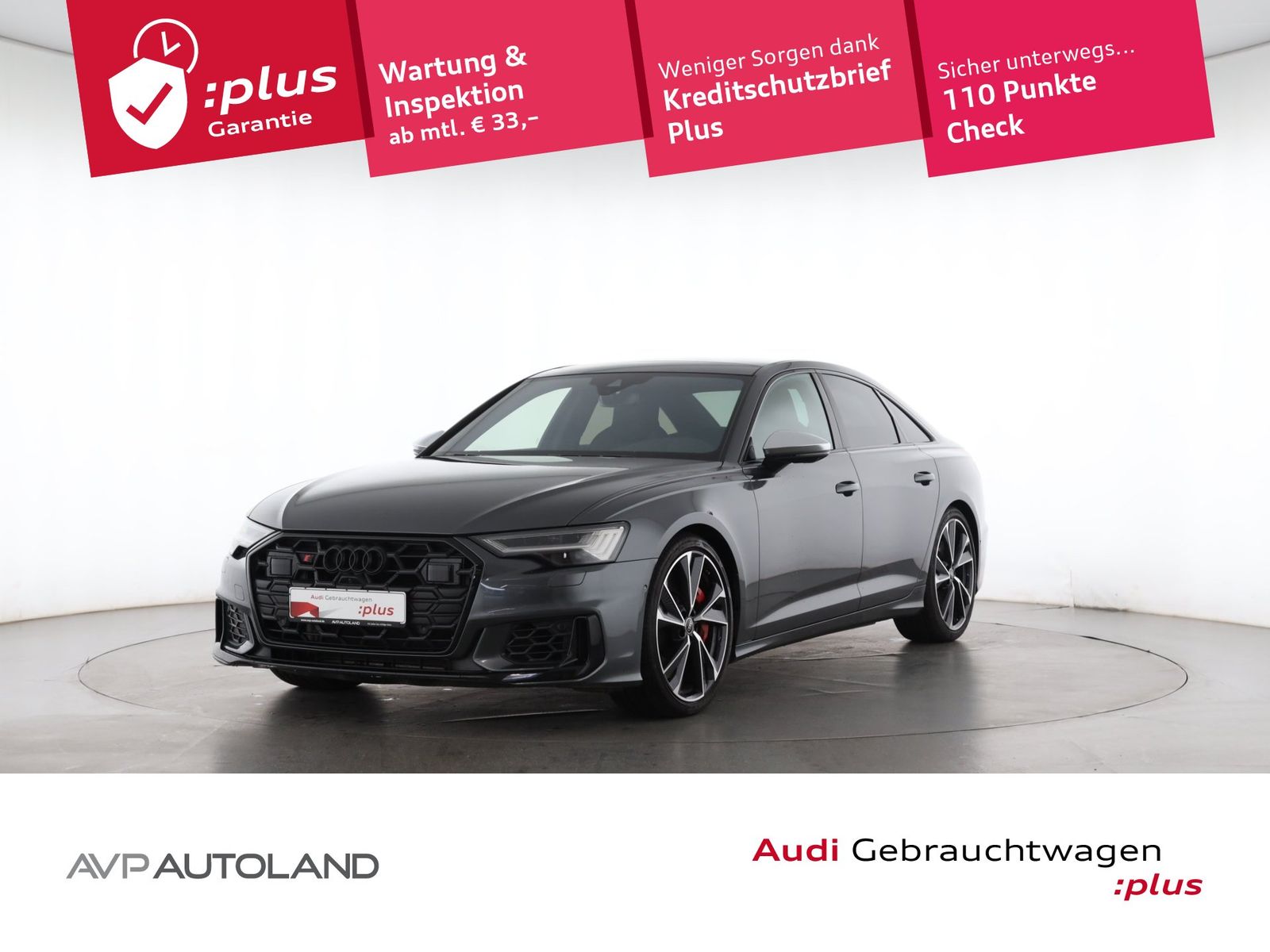 Audi S6 2023 г. Серый, пробег 59460 км