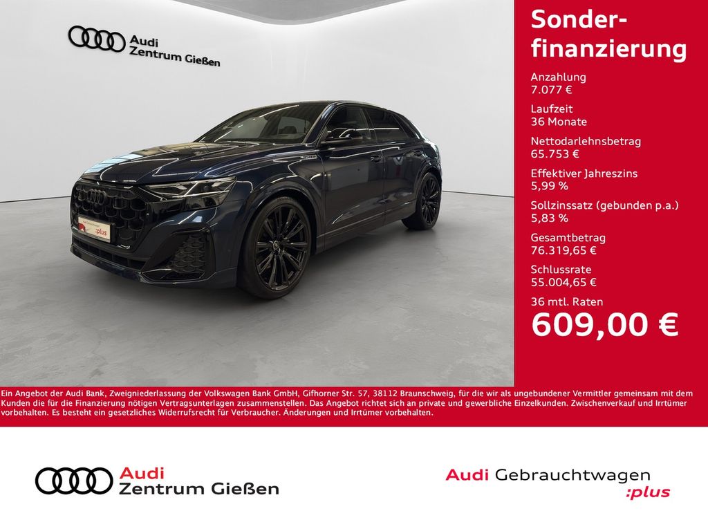 Audi Q8 2025 г. Синий, пробег 55100 км